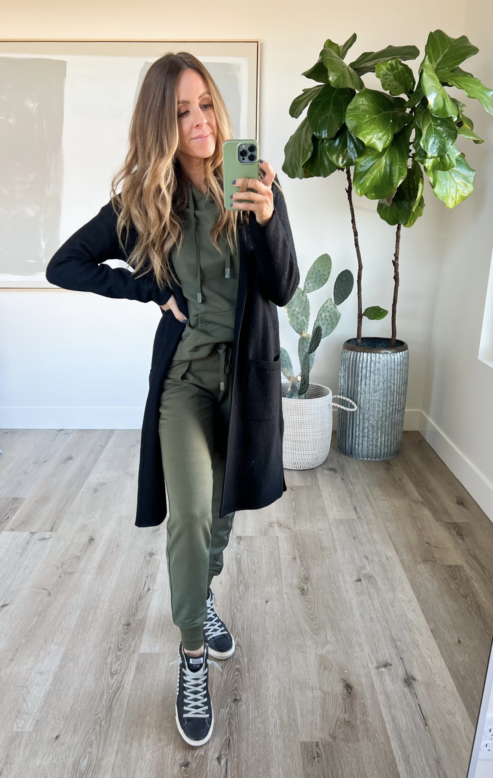 Kailee Wright Walmart Green Jogger Set